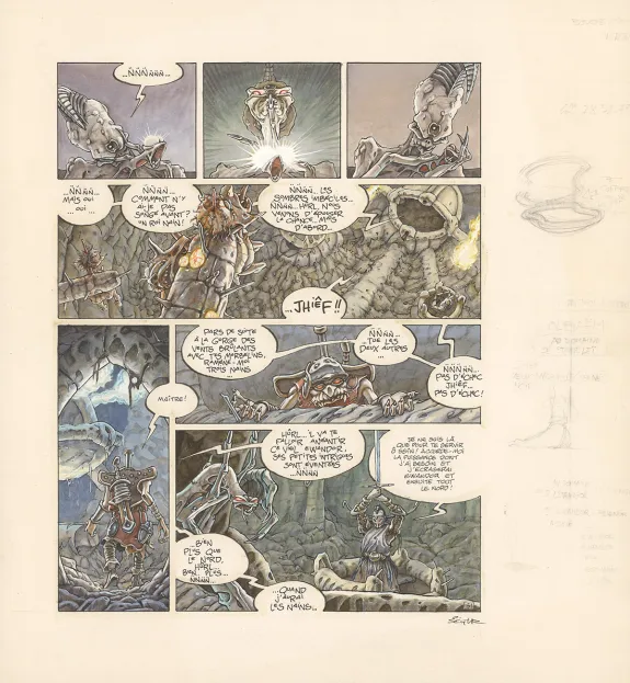Planche couleur, Légendes des Contrées oubliées, La Saison des cendres (T.1), Thierry Ségur
