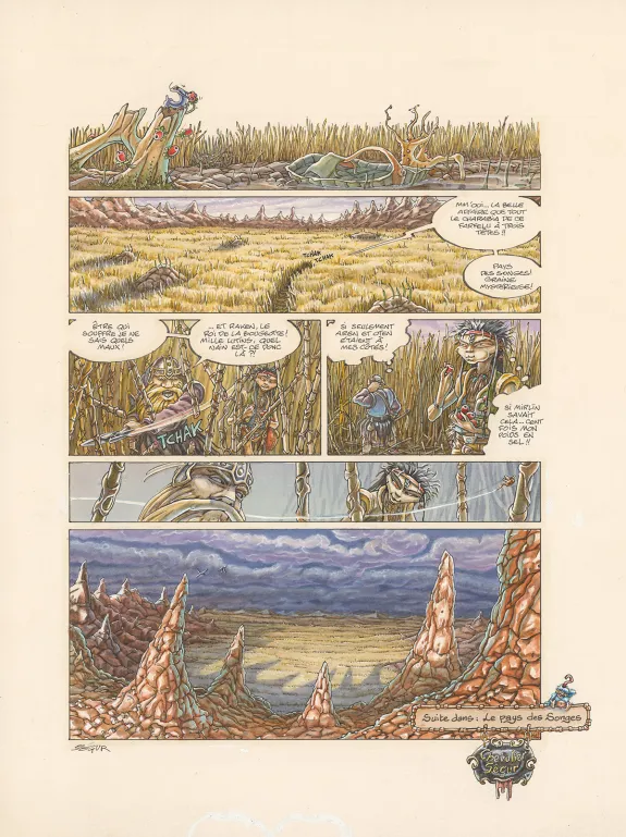 Planche couleur, Légendes des Contrées oubliées, La Saison des cendres (T.1), Thierry Ségur