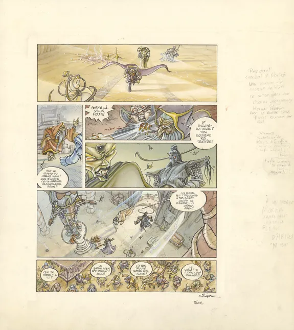 Colored original page, Légendes des Contrées oubliées, Le Sang des rois (T.3), Thierry Ségur