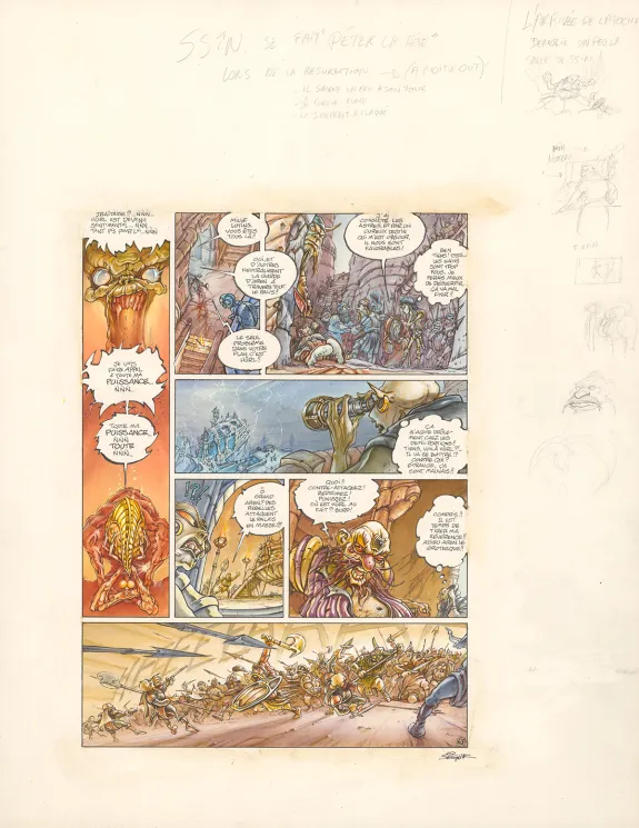 Planche couleur, Légendes des Contrées oubliées, Le Sang des rois (T.3), Thierry Ségur