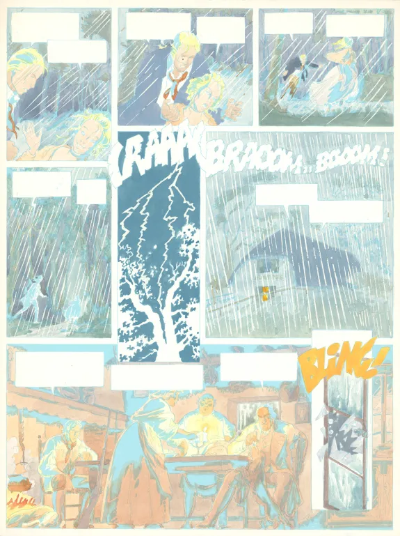 Color layout, Louis la Guigne, Fureur (T.8), Jean-Paul Dethorey