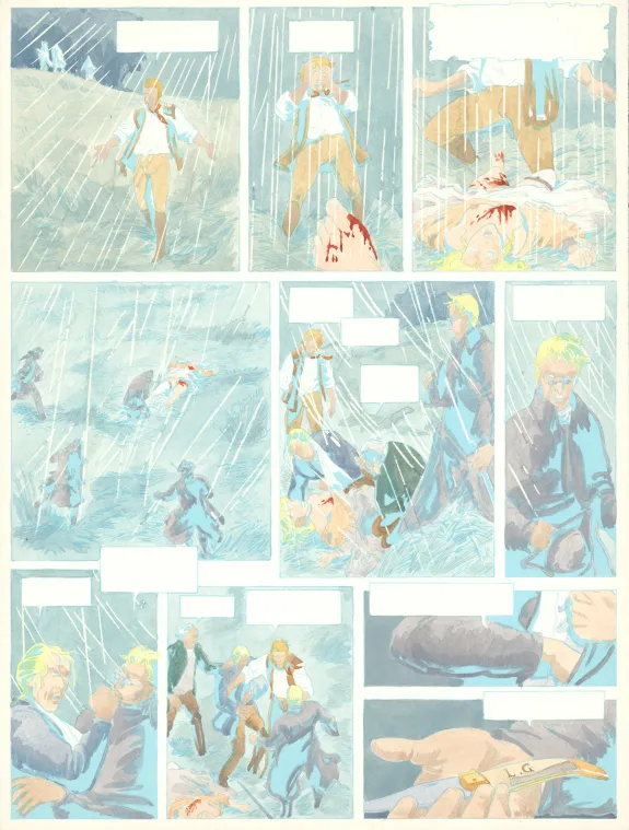 Color layout, Louis la Guigne, Fureur (T.8), Jean-Paul Dethorey