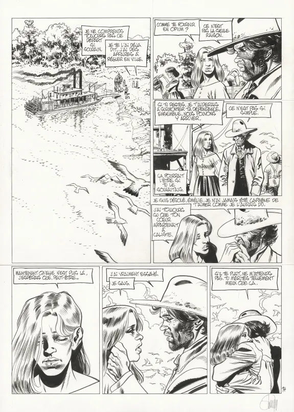 Planche noir et blanc, Louisiana, La Couleur du Sang (T.3), Gontran Toussaint