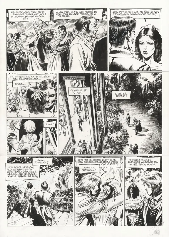 Planche noir et blanc, Louisiana, La Couleur du Sang (T.2), Gontran Toussaint
