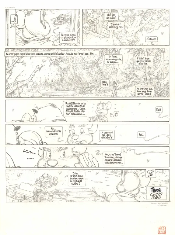 Black and white original page, Le Vent dans les Sables , Étranges Etrangers (T.2), Michel Plessix