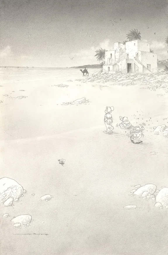 Couverture, Le Vent dans les Sables , Les Crayons I, Michel Plessix