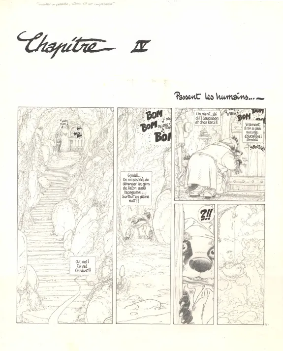 Planche noir et blanc, Le Vent dans les Saules , Michel Plessix