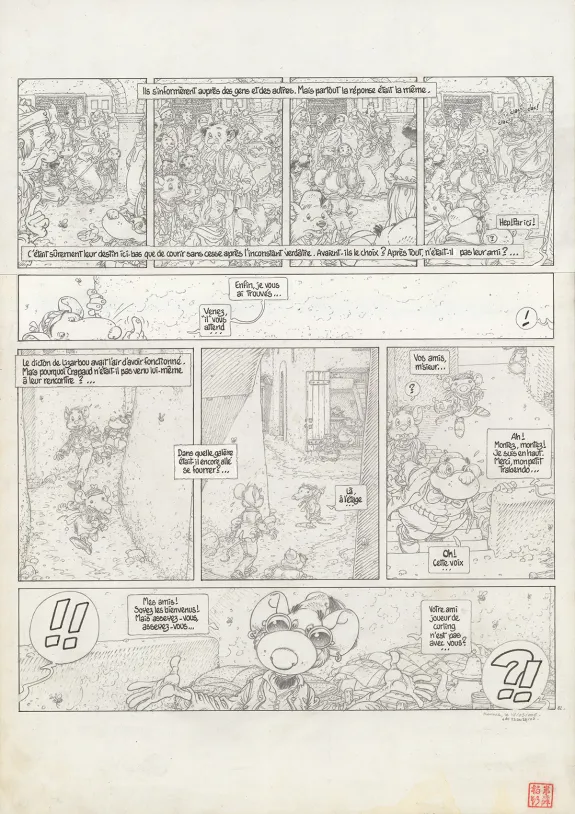 Planche noir et blanc, Le Vent dans les Sables , La Tentation du Désert (T.3), Michel Plessix