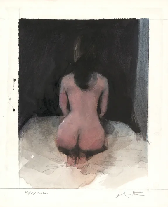 Illustration noir et blanc, Jean-Marc Rochette