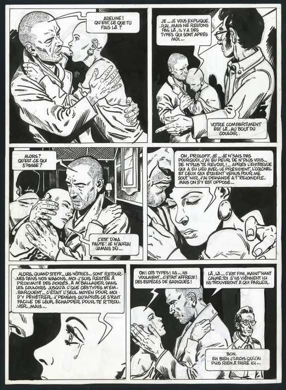 Planche noir et blanc, Le Transperceneige - Snowpiercer, Le Transperceneige - Snowpiercer (T.1), Jean-Marc Rochette