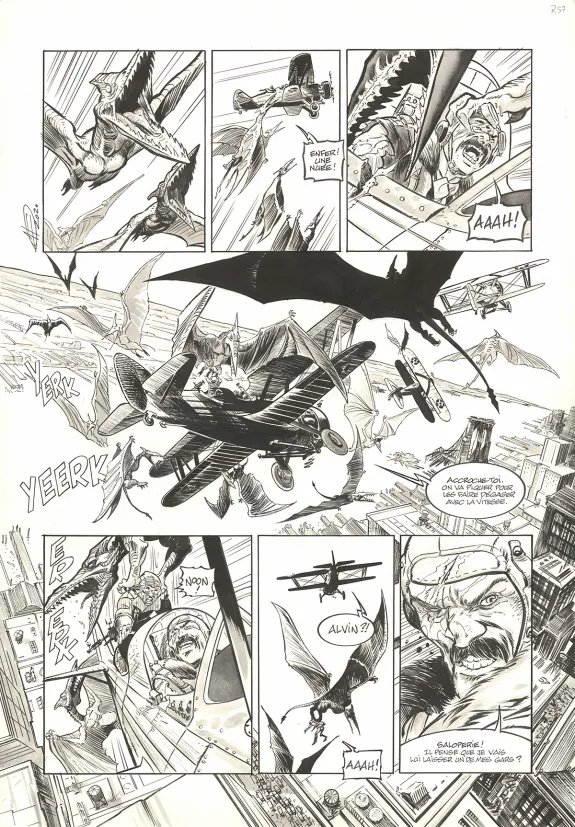 Planche noir et blanc, The Kong Crew, Hudson Megalodon (T.2), Eric Herenguel