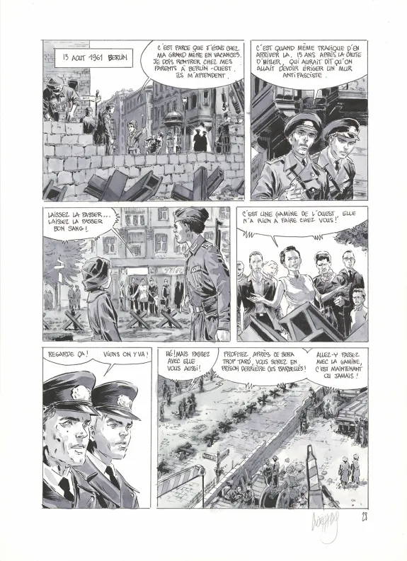 Planche noir et blanc, La Patrie des frères Werner, Sébastien Goethals