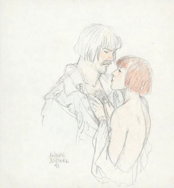 Illustration couleur, Les 7 Vies de l'Épervier, La Marque du Condor (T.7), André Juillard