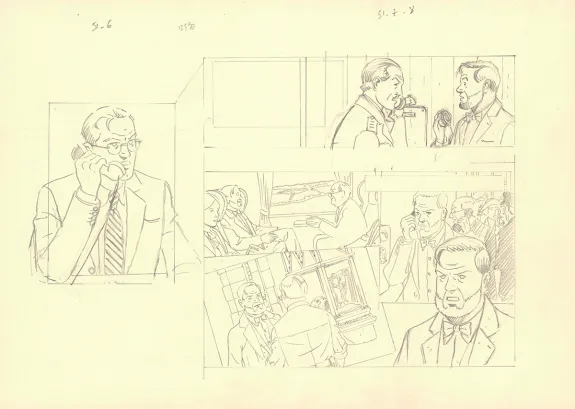 Crayonné, Blake et Mortimer, Signé Olrik (T.30), André Juillard