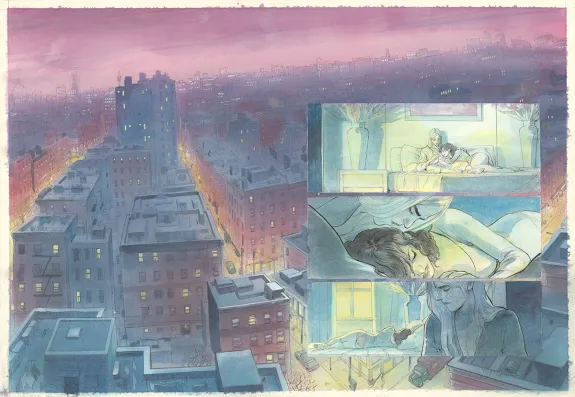 Colored original page, Le Voleur d'amour, Yannick Corboz