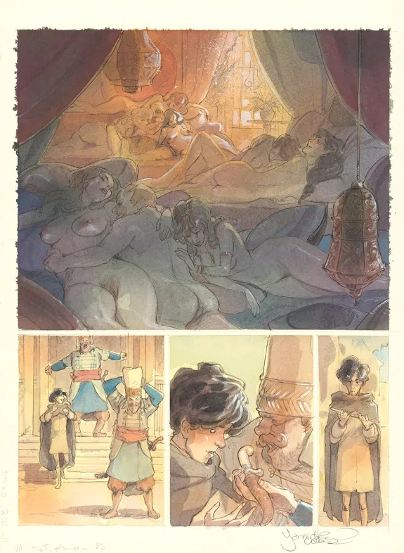 Colored original page, Le Voleur d'amour, Yannick Corboz