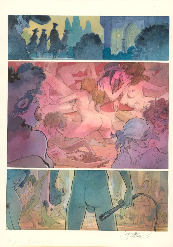 Colored original page, Le Voleur d'amour, Yannick Corboz