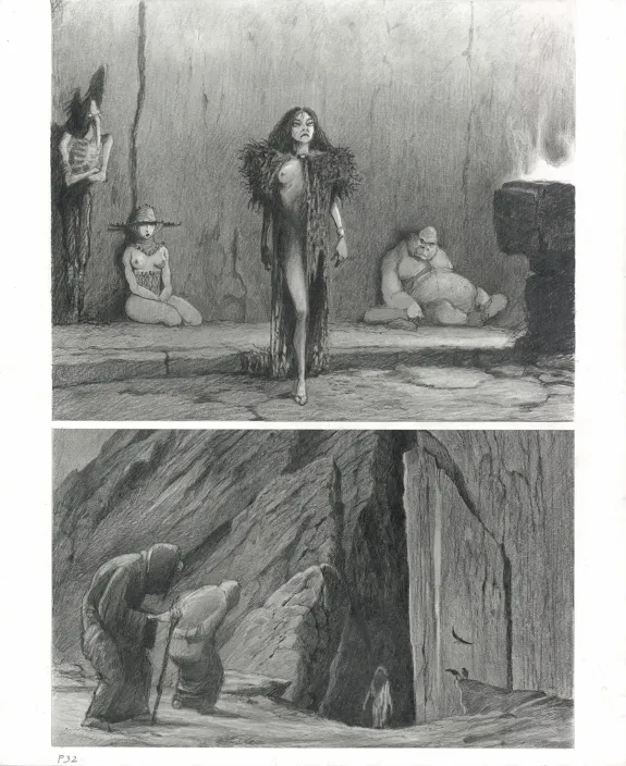 Planche noir et blanc, Macbeth, Paul & Gaëtan Brizzi