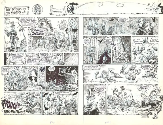 Planche noir et blanc, Kroc le bô, Kroc le bô, Thierry Ségur