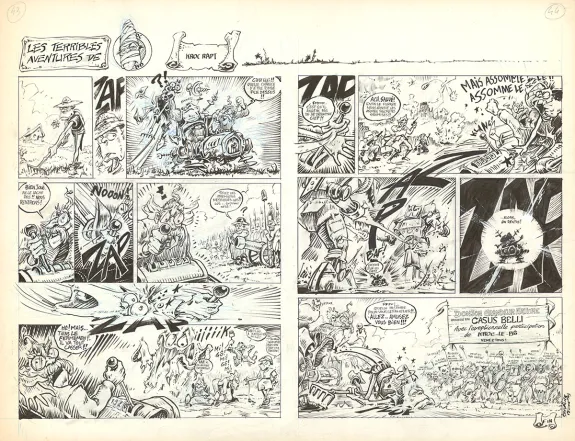 Planche noir et blanc, Kroc le bô, Kroc le bô, Thierry Ségur