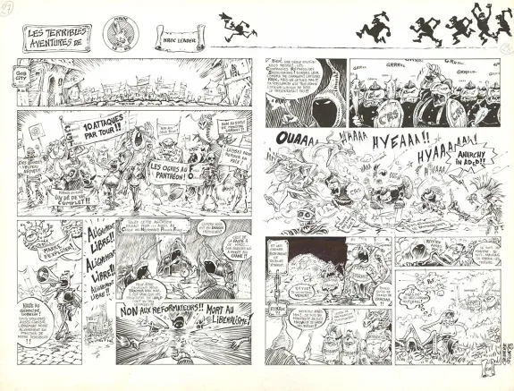 Planche noir et blanc, Kroc le bô, Kroc le bô, Thierry Ségur