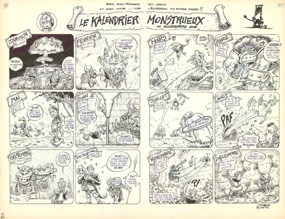 Planche noir et blanc, Kroc le bô, Kroc le bô, Thierry Ségur