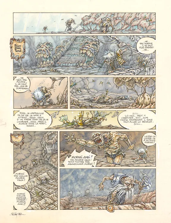 Colored original page, Légendes des Contrées oubliées, Thierry Ségur