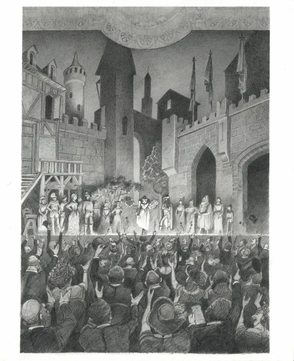 Planche noir et blanc, Le Fantôme de l'Opéra , Paul & Gaëtan Brizzi