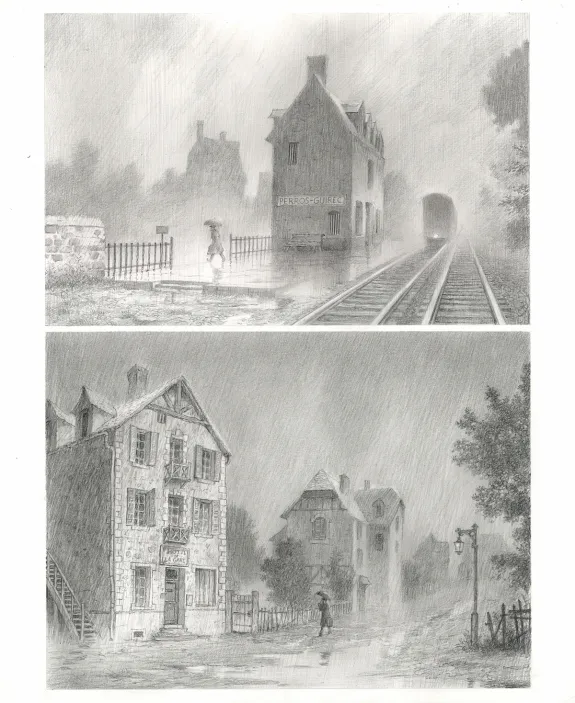 Planche noir et blanc, Le Fantôme de l'Opéra , Paul & Gaëtan Brizzi