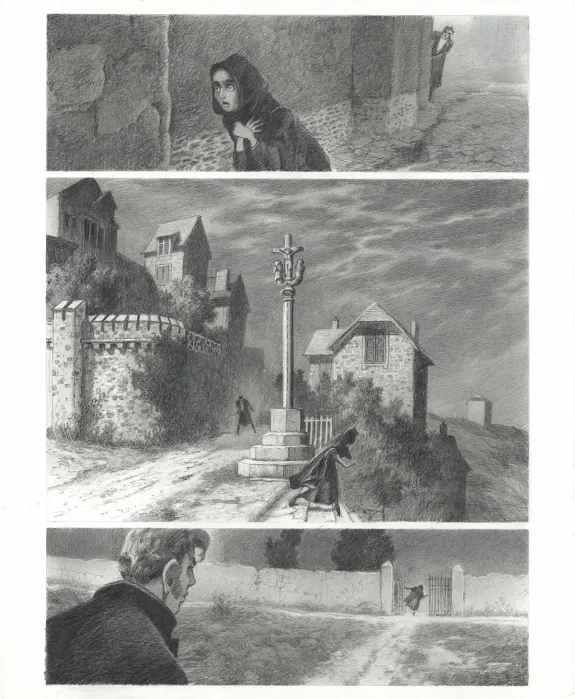 Planche noir et blanc, Le Fantôme de l'Opéra , Paul & Gaëtan Brizzi
