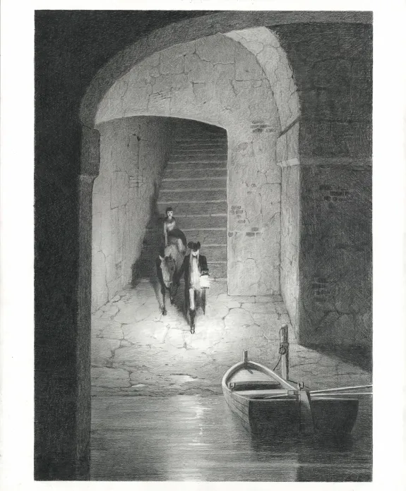 Planche noir et blanc, Le Fantôme de l'Opéra , Paul & Gaëtan Brizzi