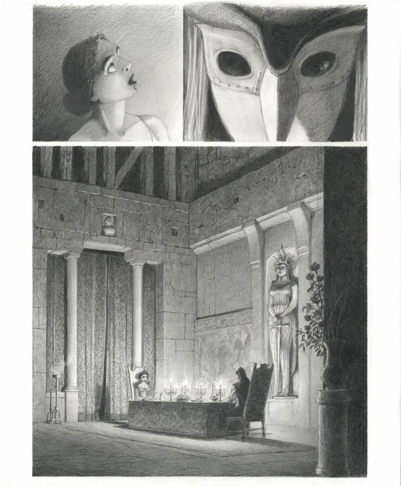 Planche noir et blanc, Le Fantôme de l'Opéra , Paul & Gaëtan Brizzi