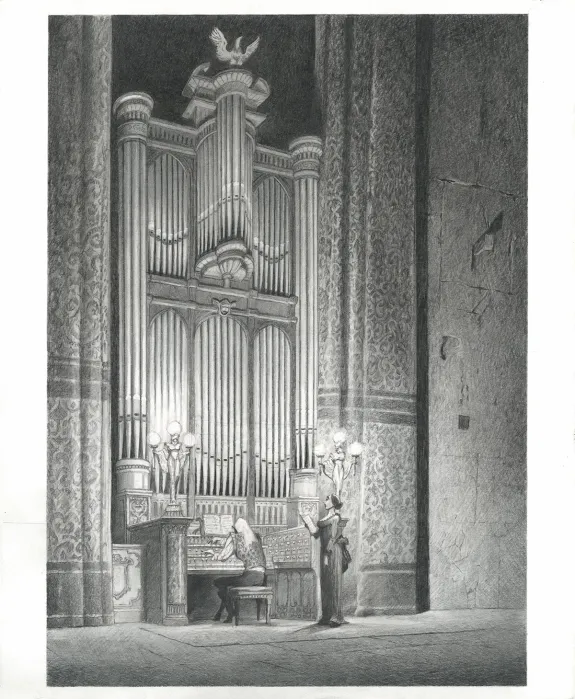 Planche noir et blanc, Le Fantôme de l'Opéra , Paul & Gaëtan Brizzi
