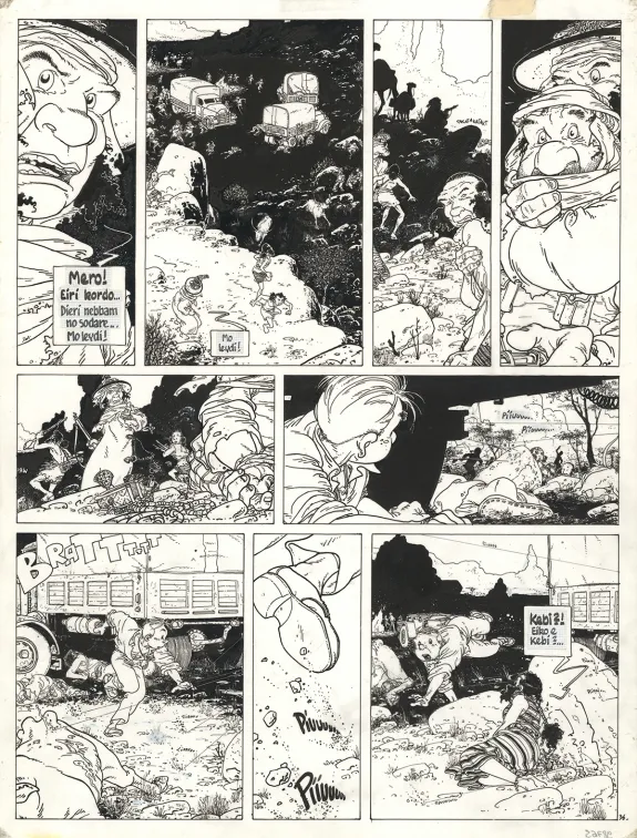 Planche noir et blanc, Julien Boisvert , Neêkibo (T.1), Michel Plessix