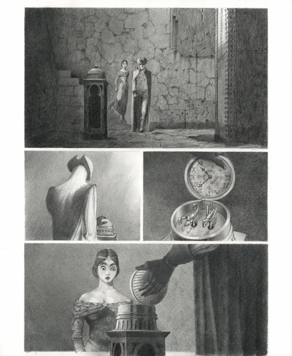 Planche noir et blanc, Le Fantôme de l'Opéra , Paul & Gaëtan Brizzi