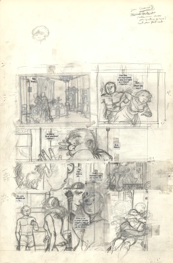 Planche noir et blanc, Julien Boisvert , Jikuri (T.3), Michel Plessix