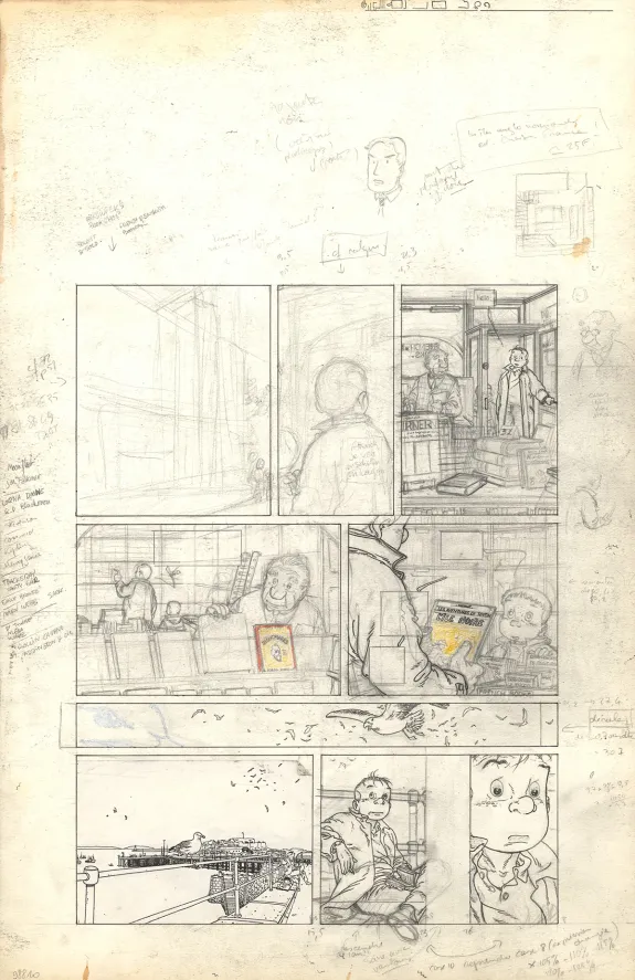 Planche noir et blanc, Julien Boisvert , Gris noir (T.2), Michel Plessix