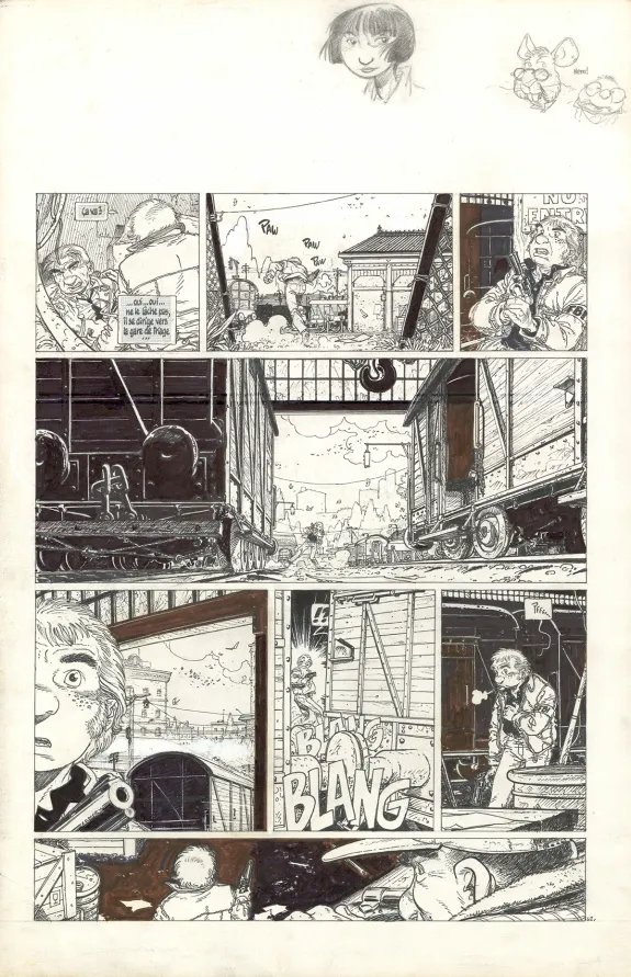 Planche noir et blanc, Julien Boisvert , Charles (T.4), Michel Plessix