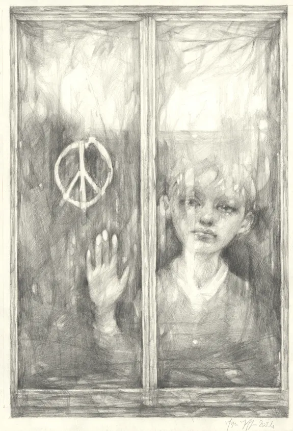 Illustration noir et blanc, Marco Mazzoni