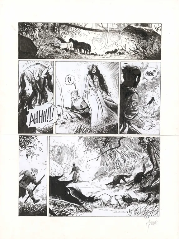 Planche noir et blanc, Ténébreuse, Livre premier (T.1), Vincent Mallié