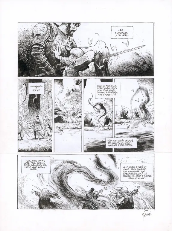Planche noir et blanc, Ténébreuse, Livre second  (T.2), Vincent Mallié