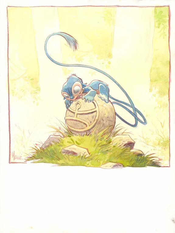 Illustration couleur, La Quête de l'Oiseau du Temps, Vincent Mallié