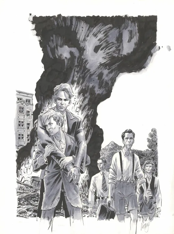 Illustration noir et blanc, Sébastien Goethals