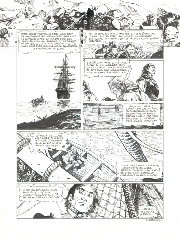 Planche noir et blanc, 1629... ou l'Effrayante Histoire des naufragés du Jakarta, L'Apothicaire du diable (T.1), Thimothée Montaigne