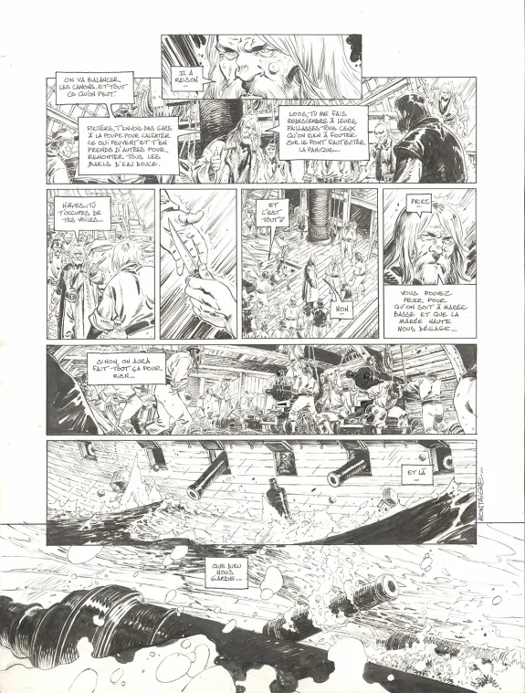 Planche noir et blanc, 1629... ou l'Effrayante Histoire des naufragés du Jakarta, L'Apothicaire du diable (T.1), Thimothée Montaigne