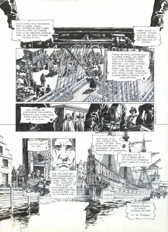 Planche noir et blanc, 1629... ou l'Effrayante Histoire des naufragés du Jakarta, L'Apothicaire du diable (T.1), Thimothée Montaigne