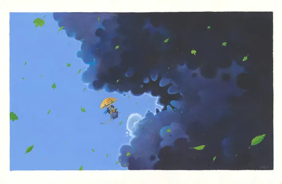 Colored illustration, Lulu Vroumette, L'Extraordinaire Voyage de Lulu, Frédéric Pillot