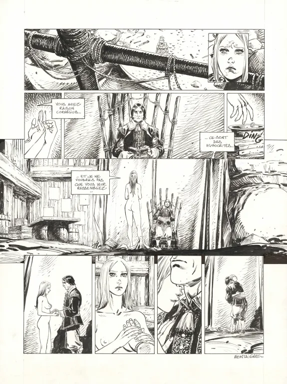 Planche noir et blanc, 1629... ou l'Effrayante Histoire des naufragés du Jakarta, L'île rouge (T.2), Thimothée Montaigne