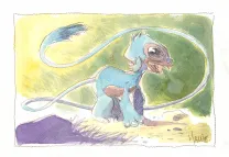 Illustration couleur, La Quête de l'Oiseau du Temps, Vincent Mallié