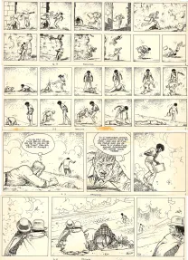 Planche noir et blanc, Giuseppe Bergman, Jour de colère (T.2), Milo Manara
